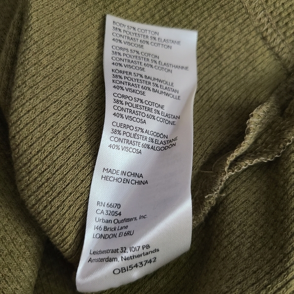 Free People Mikah Notch Neck Top Green - Picture 8 of 10